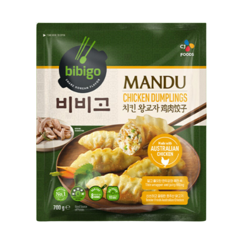 CJ BIBIGO CHICKEN DUMPLINGS 700g*8 / 씨제이 비비고 치킨 왕 교자