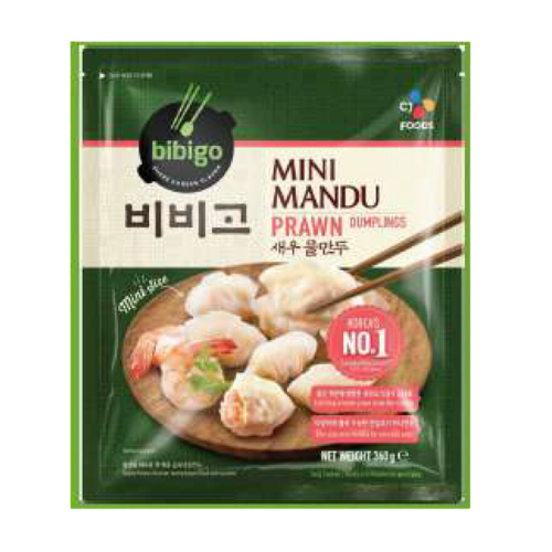 CJ BIBIGO MINI MANDU PRAWN WATER DUMPLING 350g*16 / 씨제이 비비고 새우물만두