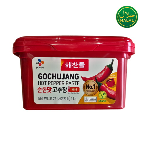 CJ PEPPER PASTE GOCHUJANG MILD 1KG*12/씨제이 해찬들 순한맛 고추장