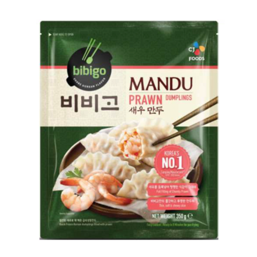 CJ BIBIGO MANDU PRAWN DUMPLING 350g*16 / 씨제이 비비고 새우만두