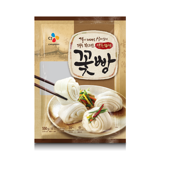 CJ FLOWER BUN 550G*12 / 씨제이 비비고 프레시안 꽃빵 (화권)