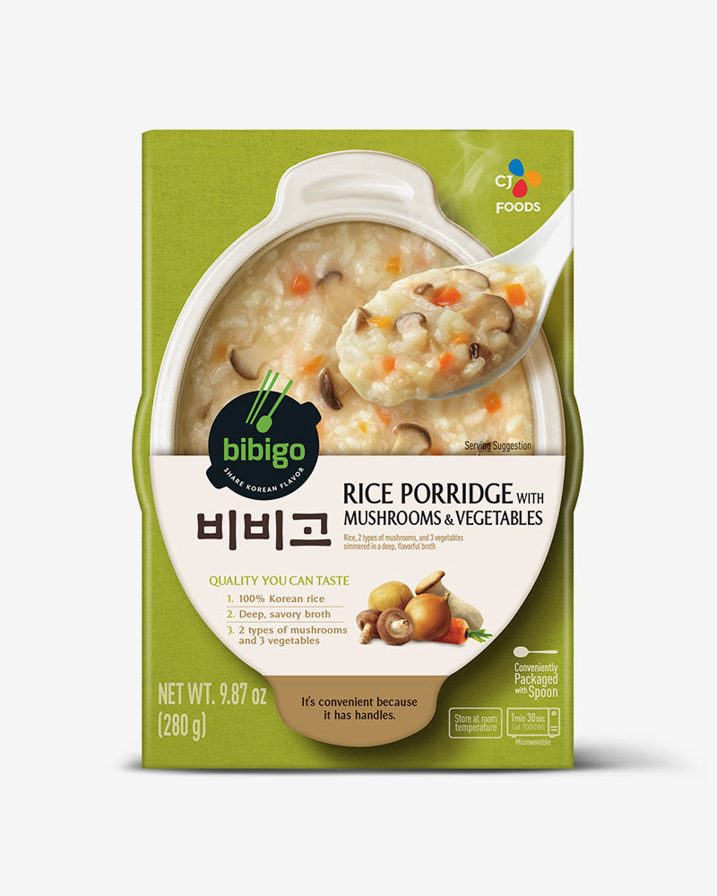 BIBIGO MUSHROOM VEGE PORRIDGE 280G*24 (RETORTED)/ 비비고 버섯 야채죽