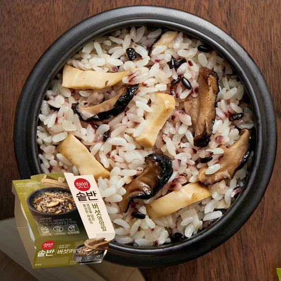 CJ Hetbahn(sotbahn) Mushroom Nutrition Cooked Rice 200g*18/씨제이 솥반 버섯영양밥