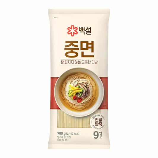 CJ BEKSUL KOREAN STYLE JUNGMYUN DRIED NOODLE 900g*15/씨제이 백설 중면