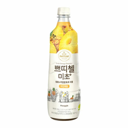 CJ PETITZEL MICHO FRUIT VINEGAR FRUIT VINEGAR PINEAPPLE 900ML*12 / 쁘띠첼 미초 파인애플