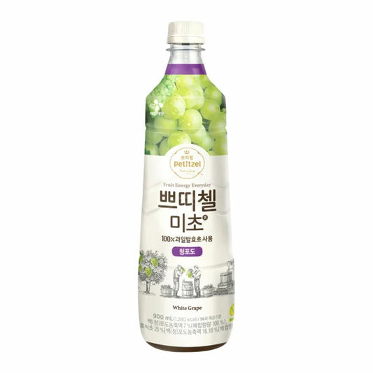 CJ PETITZEL MICHO FRUIT VINEGAR FRUIT VINEGAR GREEN GRAPE 900ML*12 / 쁘띠첼 미초 청포도