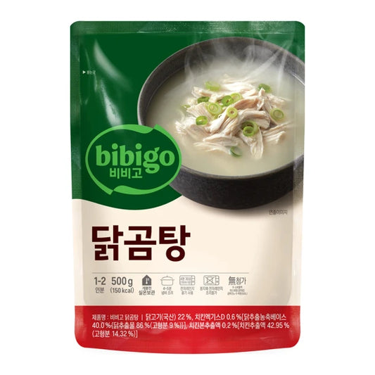 CJ BIBIGO SOUP BRAISED CHICKEN 500G*18 / 씨제이 비비고 닭곰탕