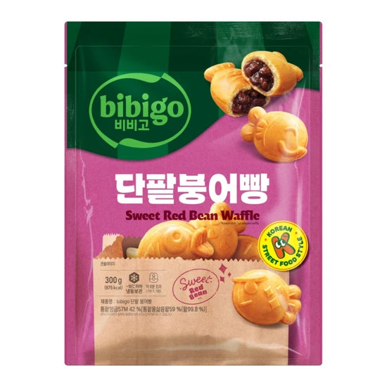 BUNG O PANG RED BEAN 300G*15/ 씨제이 비비고 단팥 붕어빵