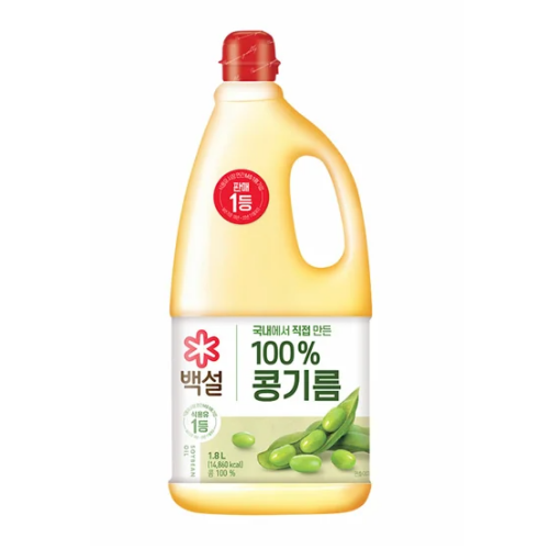 CJ BEKSUL SOYBEAN OIL 1.8L*10/씨제이 백설 콩기름