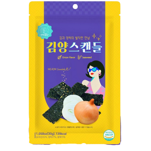 ONION SEAWEED SNACK 30g*50 / 김양스캔들 양파김스낵