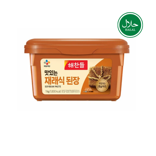 CJ SOYBEAN PASTE (FERMENTED) 1kg*12/씨제이 해찬들 재래식 된장