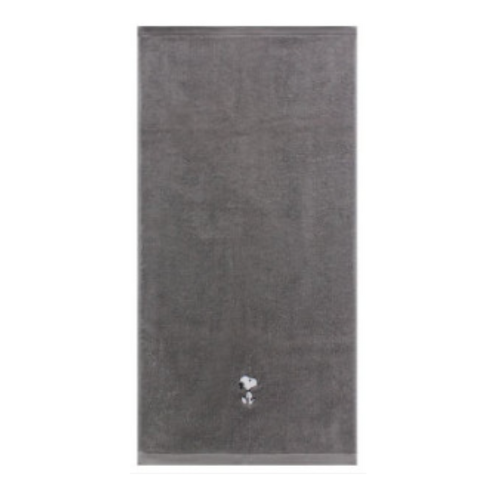 SNOOPY SONGWOL COTTON TOWEL (DARK GREY) 450GSM/송월 스누피 타올 450gms (다크 그레이)