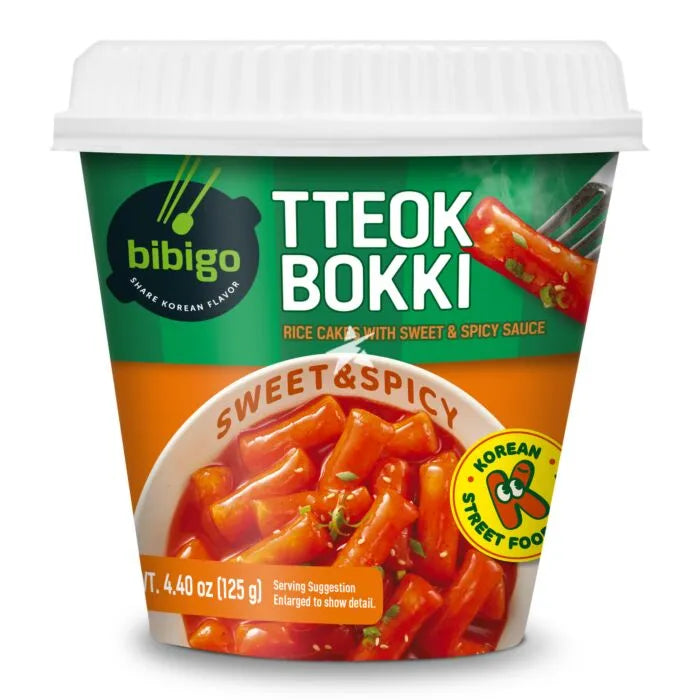 CJ BIBIGO TTEOKBOKKI CUP SWEET&SPICY 125G*24 / 비비고 상온 떡볶이 컵형(오리지널)