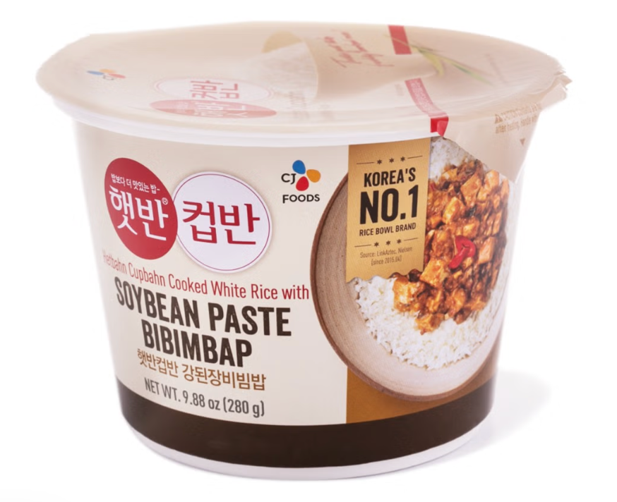 CJ CUP BAHN RICE SOYBEAN PASTE BIBIMBAP 280G*18 / 씨제이 햇반 컵반 강된장 비빔밥