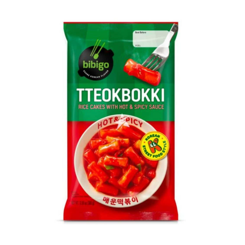 CJ BIBIGO TTEOKBOKKI POUCH HOT&SPICY 360G*12 / 비비고 상온 떡볶이 파우치(스파이시)